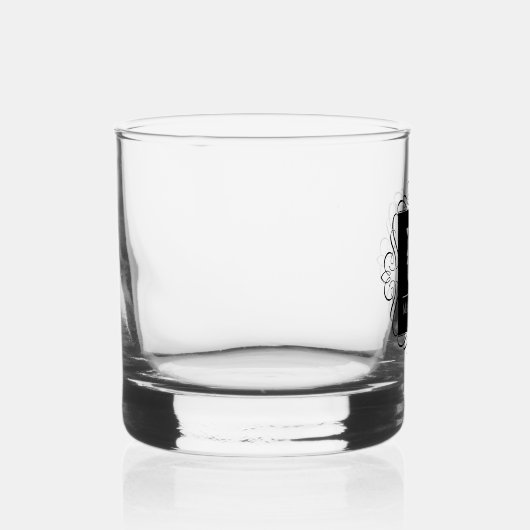 Extravaganter Rahmen für klassische Monogramme Whiskyglas (Rechts)
