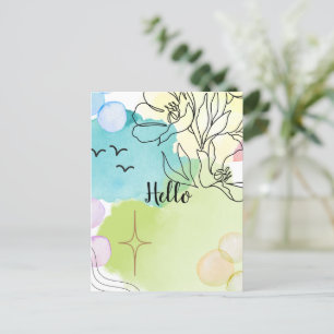 Extravaganter Rahmen für Umschläge Postkarte