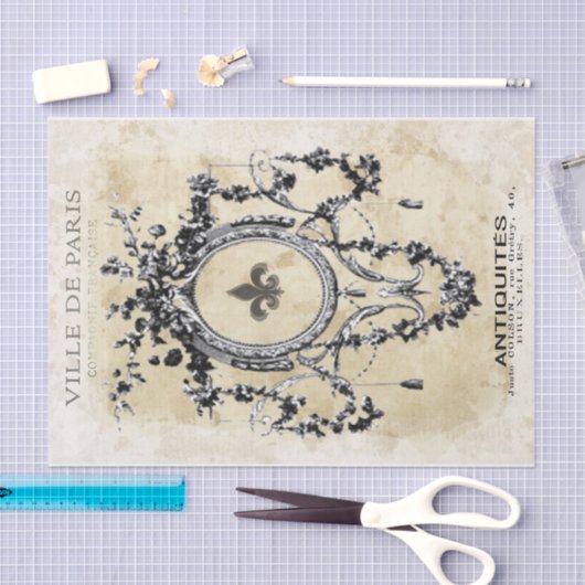 Extravaganter Rahmen Seidenpapier (Handwerk)