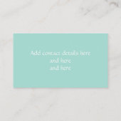 Extravaganter Rahmen Visitenkarte (Rückseite)