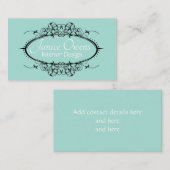 Extravaganter Rahmen Visitenkarte (Vorne/Hinten)