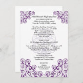 Extravaganter Rand Skull - Zusätzliche Information Begleitkarte (Vorne/Hinten)