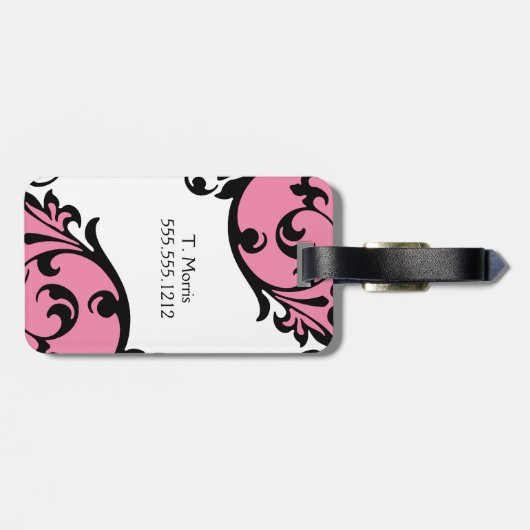 Extravaganter Rolle-Monogramm-Gepäck-Umbau Gepäckanhänger (Rückseite horizontal)