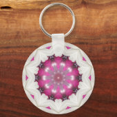 Extravaganter rosa Star Schlüsselanhänger (Vorderseite)