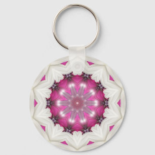Extravaganter rosa Stern Schlüsselanhänger