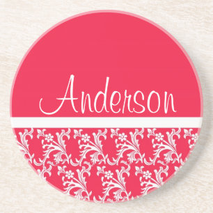 Extravaganter roter Untersetzer