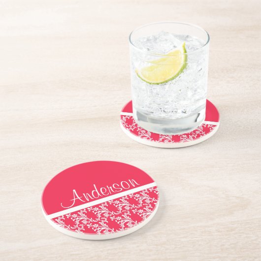 Extravaganter roter Untersetzer (Seite)