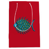 Extravaganter Ruffelfisch Mittlere Geschenktüte (Vorderseite)