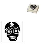 Extravaganter Schädel Gummistempel (Stempel)