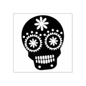Extravaganter Schädel Gummistempel (Prägung)