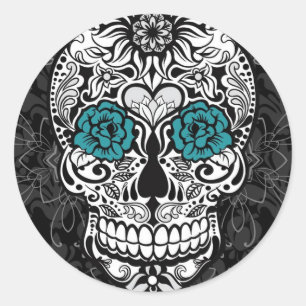 Extravaganter Schädeltag des Toten Stickers