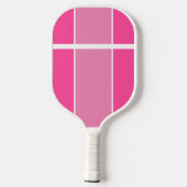 Extravaganter schick, zwei Ton rosa, gespaltene Le Pickleball Schläger (Rückseite)