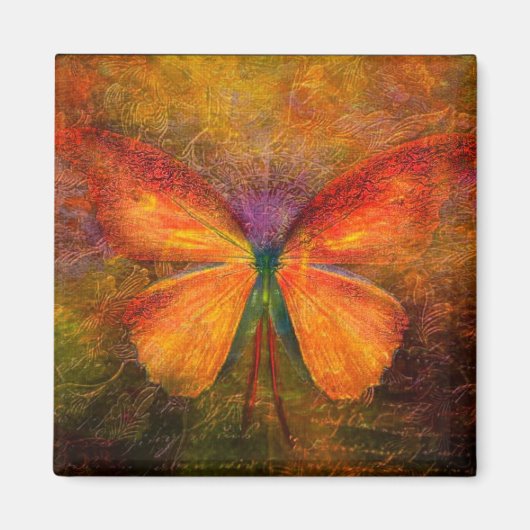 Extravaganter Schmetterling Magnet (Vorne)