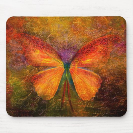 Extravaganter Schmetterling Mousepad (Vorne)