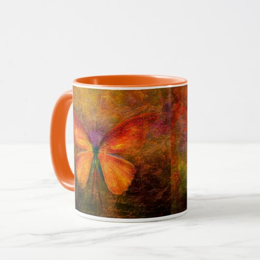Extravaganter Schmetterling Tasse (Vorderseite Links)