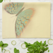 Extravaganter Schmetterling u. Blumen Handtuch (Gefaltet)