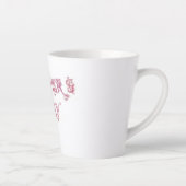 Extravaganter Schriftart MD Latte-Tasse Milchtasse (Rechts)