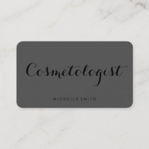 Extravaganter Schriftart Minimalistisch Grau Schwa Visitenkarte