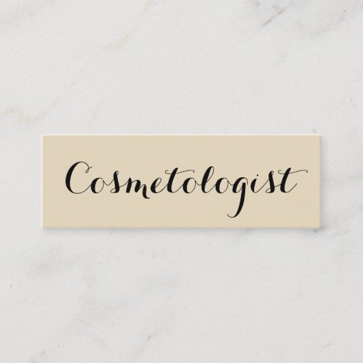 Extravaganter Schriftart Minimalistisch Mini Visitenkarte (Vorderseite)