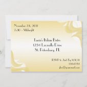 Extravaganter Schuh-60. Geburtstags-Party Einladung (Rückseite)