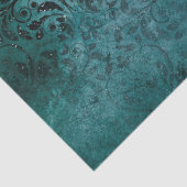 Extravaganter Schwarzer Bildlauf Seidenpapier (Detail)