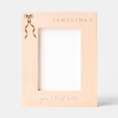 Extravaganter schwarzer Bow-Stift Geätzte Rahmen (Vorderseite)