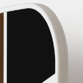 Extravaganter schwarzer Split-Panel-Cocoa-Racing-S Pickleball Schläger (Linke Seite)