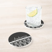 Extravaganter Schwarzer Untersetzer (Seite)