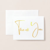 Extravaganter Script-Schriftart | Vielen Dank Folienkarte (Vorderseite mit Umschlag)