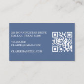 Extravaganter Script Soft Summer Minimalistisch Mo Visitenkarte (Rückseite)