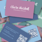 Extravaganter Script Soft Summer Minimalistisch Mo Visitenkarte