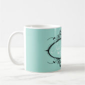 Extravaganter Scrollwork-Rahmen Personalisiert Kaffeetasse (Links)