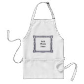 Extravaganter Silver Frame Foto hinzufügen Schürze (Vorne)