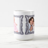 Extravaganter Silver Frame Foto hinzufügen Tasse (Mittel)