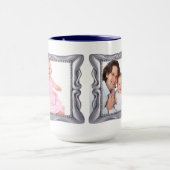 Extravaganter Silver Frame Foto hinzufügen Tasse (Zentrum)