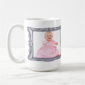 Extravaganter Silver Frame Foto hinzufügen Tasse (Links)