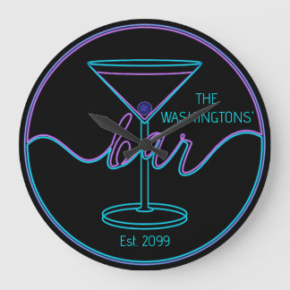 Extravaganter SkriptSpaß Bar Große Wall-Uhr Große Wanduhr