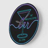 Extravaganter SkriptSpaß Bar Große Wall-Uhr Wanduhr (Winkel)