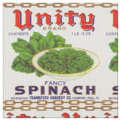 extravaganter Spinat aus den 30er Jahren von Unity Stoff (Nahaufnahme)