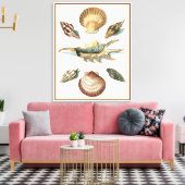 Extravaganter Strand der Muschel Leinwanddruck (Insitu (Wohnzimmer))