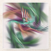 Extravaganter Tänzer Glasuntersetzer (Vorderseite)