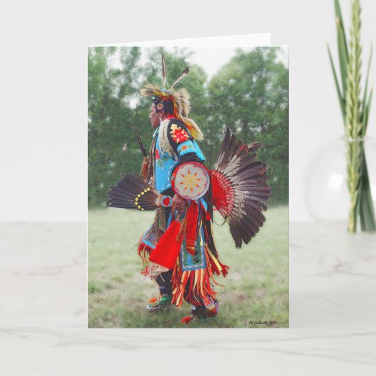 Extravaganter Tänzer Karte (Vorderseite)