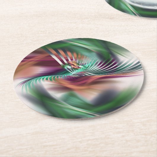 Extravaganter Tänzer Runder Pappuntersetzer (Angewinkelt)