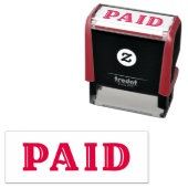 Extravaganter Text BEZAHLT Allgemein Business Red Permastempel (Beispiel)