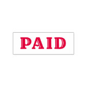 Extravaganter Text BEZAHLT Allgemein Business Red Permastempel (Design)