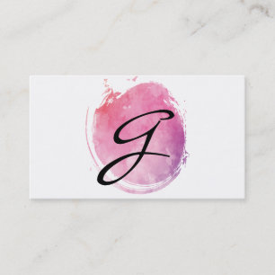 Extravaganter Text der Farbe Rosa Visitenkarte
