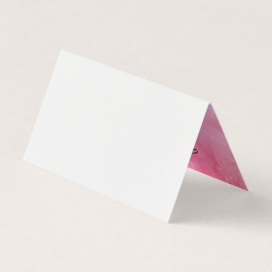 Extravaganter Text der Farbe Rosa Visitenkarten (Rückseite)