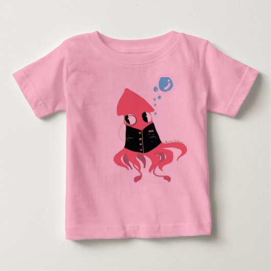 Extravaganter Tintenfisch Baby T-shirt (Vorderseite)