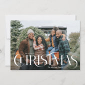 Extravaganter Typ Frohe Weihnachten Foto (Vorderseite)