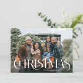 Extravaganter Typ Frohe Weihnachten Foto (Stehend Vorderseite)